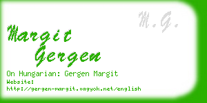 margit gergen business card